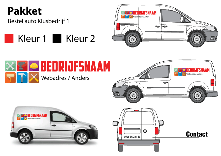 Bestelauto Klusbedrijf 1