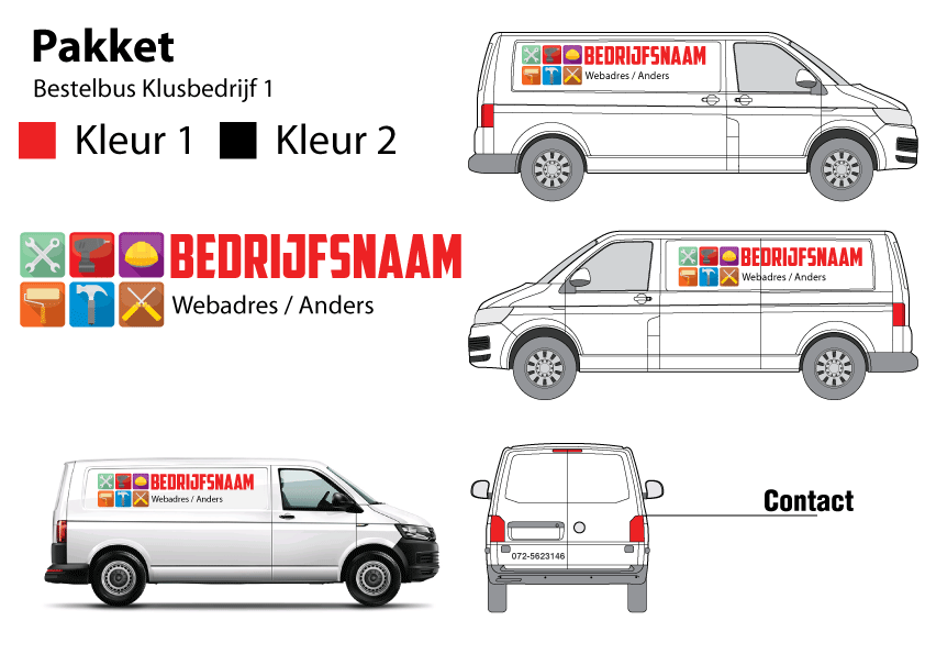 Bestelbus Klusbedrijf 1