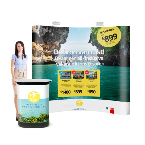 Gebogen Pop-Up wand Gebogen Pop-Up wand
