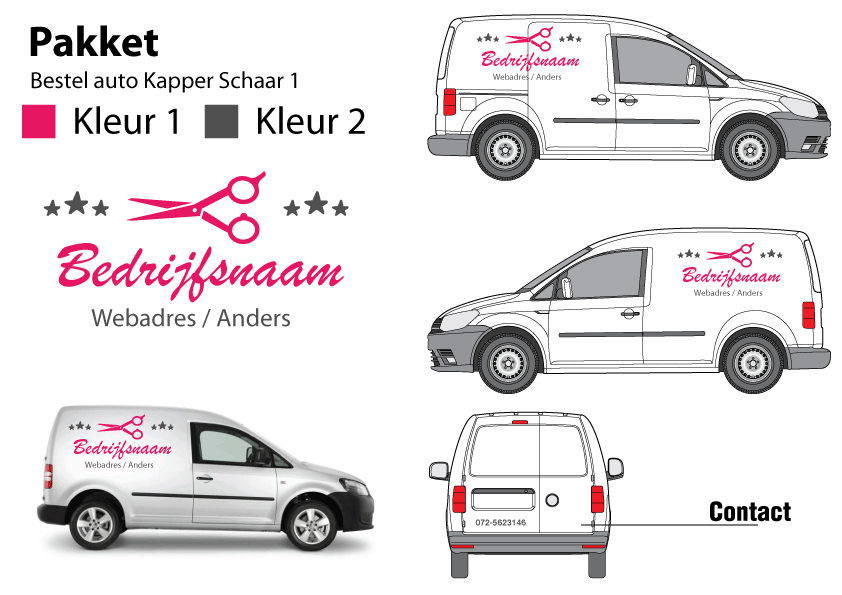 Bestelauto Kapper Schaar 1